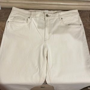 H&M white jeans size 14